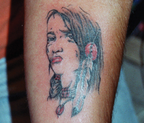 visage indienne